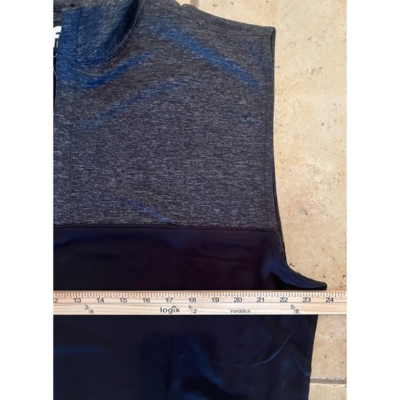 FootJoy Heather Yoke 1/2 Zip Vest Mens Large Black Gray Golf Pullover FJ - NEW - Picture 6 of 7